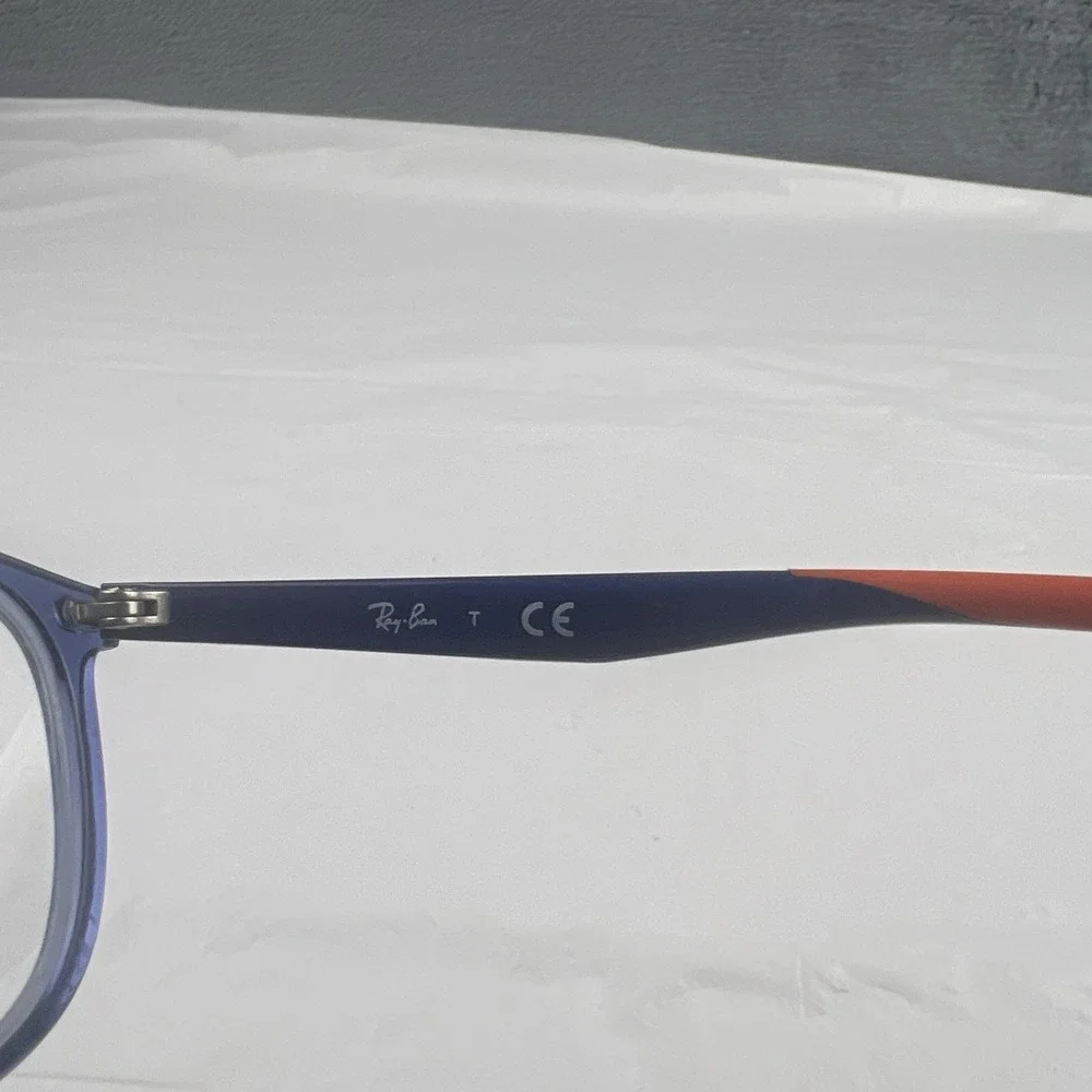 Ray-Ban RB1586 3775 Kids Eyeglasses FRAMES ONLY 49-16-130 Blue Orange Full Rim